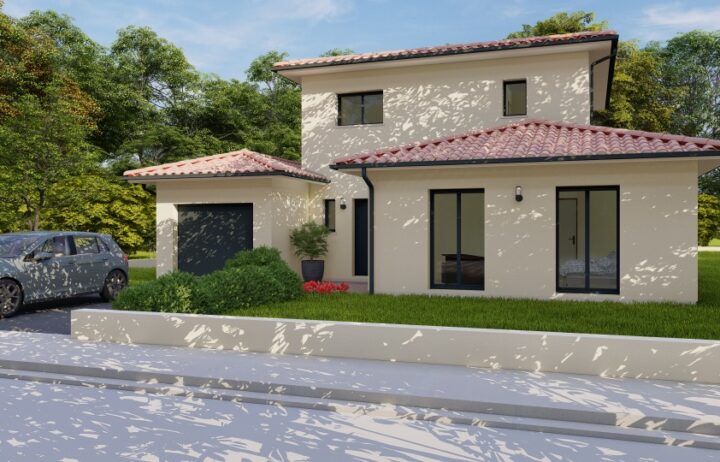 votre maison de 142m2 sur un terrain de 1000m2 sur la commune de Le Taillan-Médoc au prix de 535000€ avec Alpha Constructions